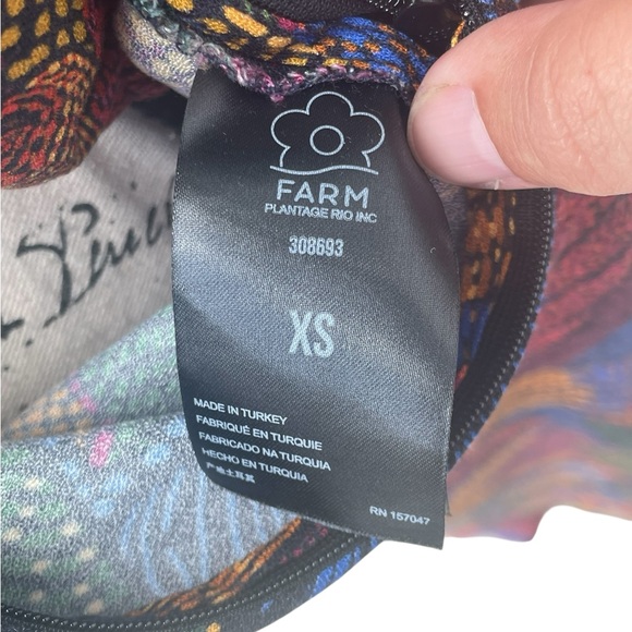 Farm Rio Dotted Macaws Midi Dress, Size XS, EUC - Picture 8 of 11